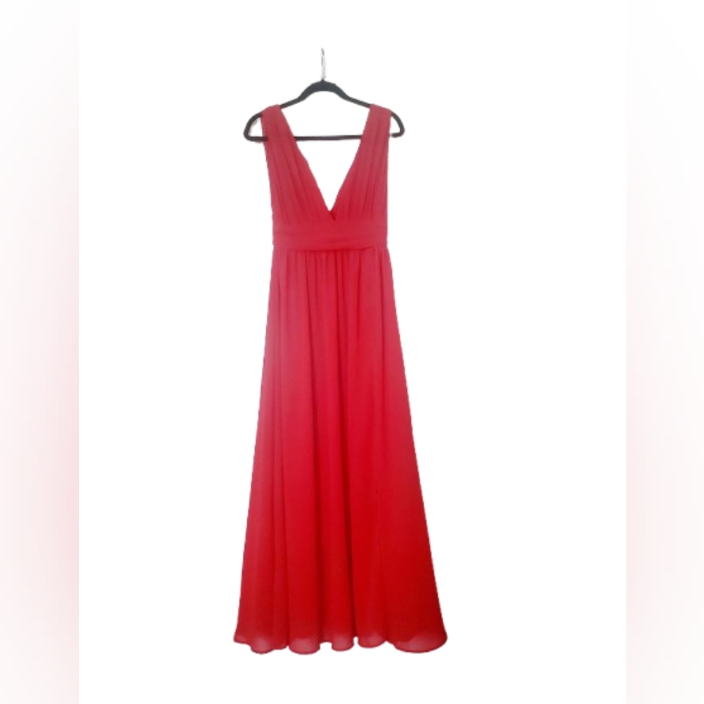 Lulu's Vibrant Red Maxi Dress - Picture 2 of 8